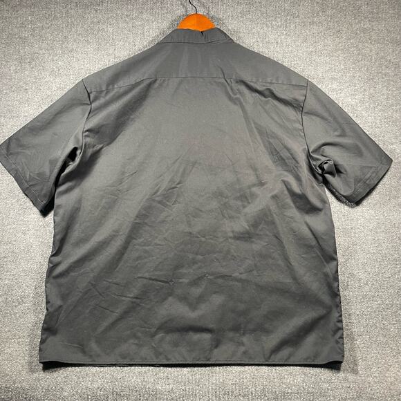 Dickies Button Up Work Shirt Men's 3XL Black Short Sleeve Uniform Mechanic - Picture 8 of 9